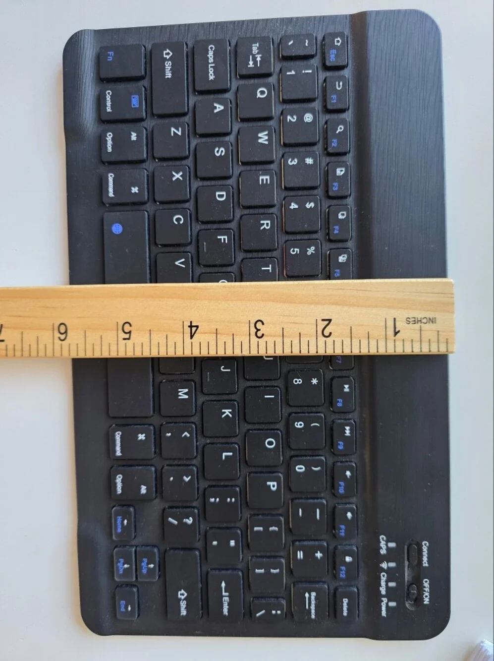 Colorful Wireless Bluetooth Keyboard -  Black